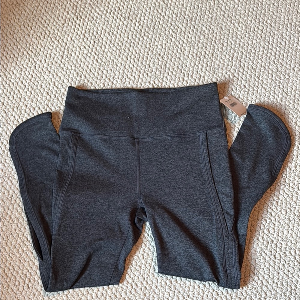 Free people high-rise Infinity legging—charcoal heather